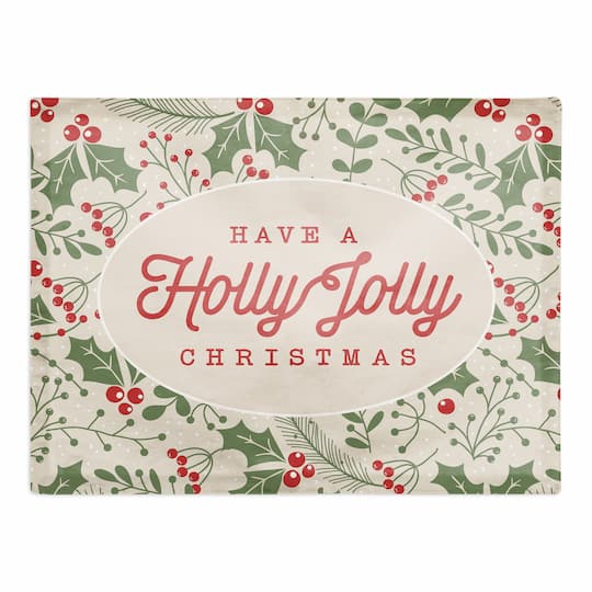 Holly Jolly Poly Twill Placemat
